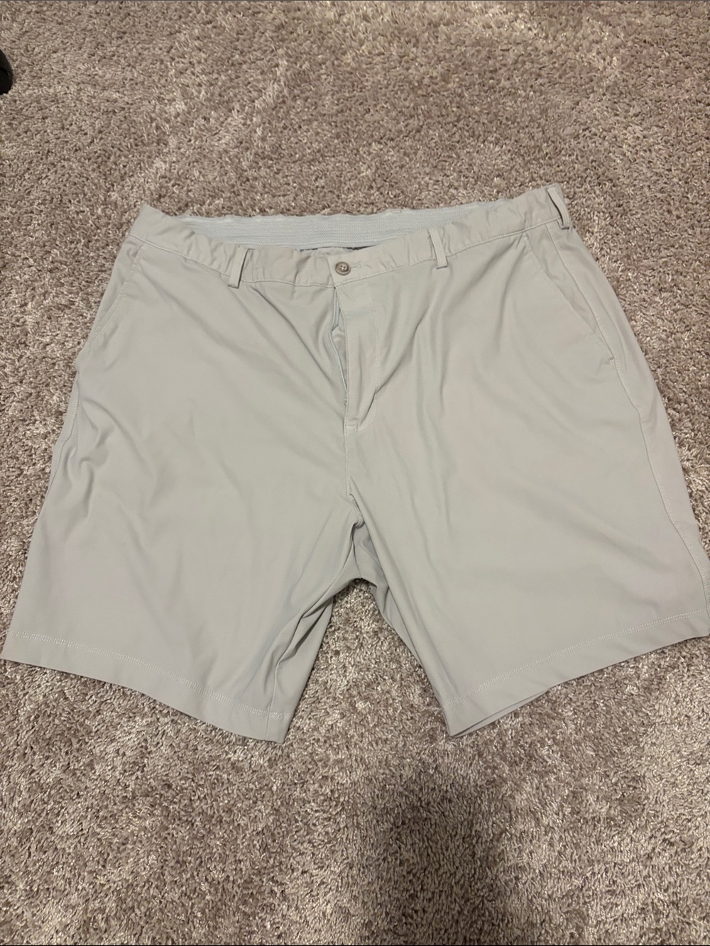 Men's Light Gray Golf Performance Shorts